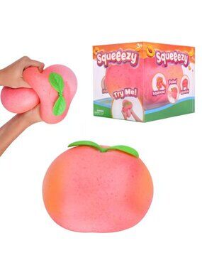 ✨ NIB: Sunny Days Squeezy Peach Jumbo Squishy – 11.5” ✨